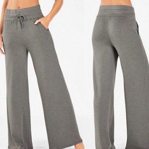 Fabletics Gray Wide-Leg Track Pants